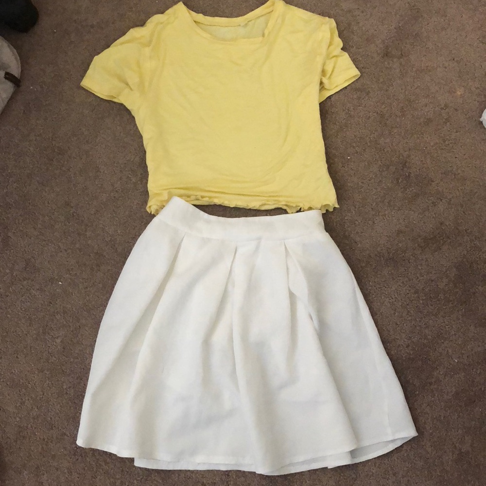 White skirt